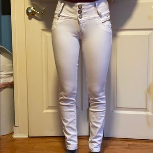 White Colombian Jeans